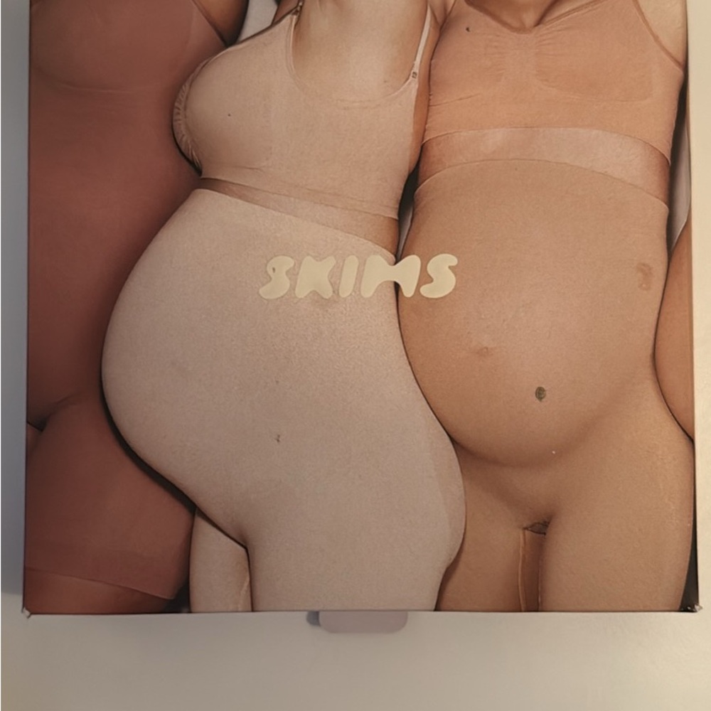 SKIMS Maternity Sculpting Bodysuit Brown